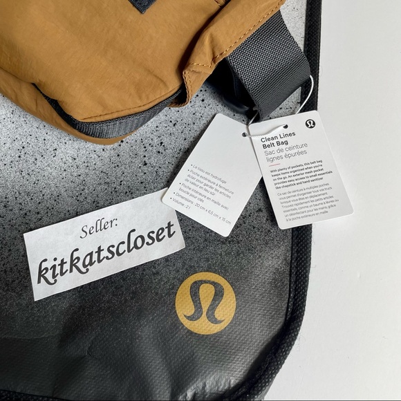 🆕 NWT lululemon clean lines belt bag 2L - burnt caramel/black - Picture 4 of 13